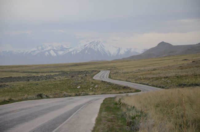 Road on Antelope Island, Great Salt Lake