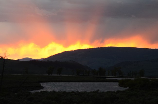 Sunset at Yellowstone
