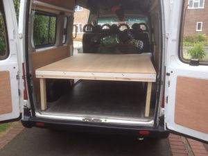 Then we built the beds!